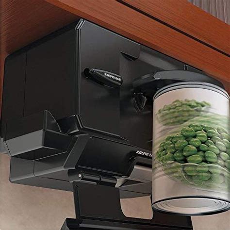 under cabinet electric can opener stainless steel|mountable under cabinet can opener.